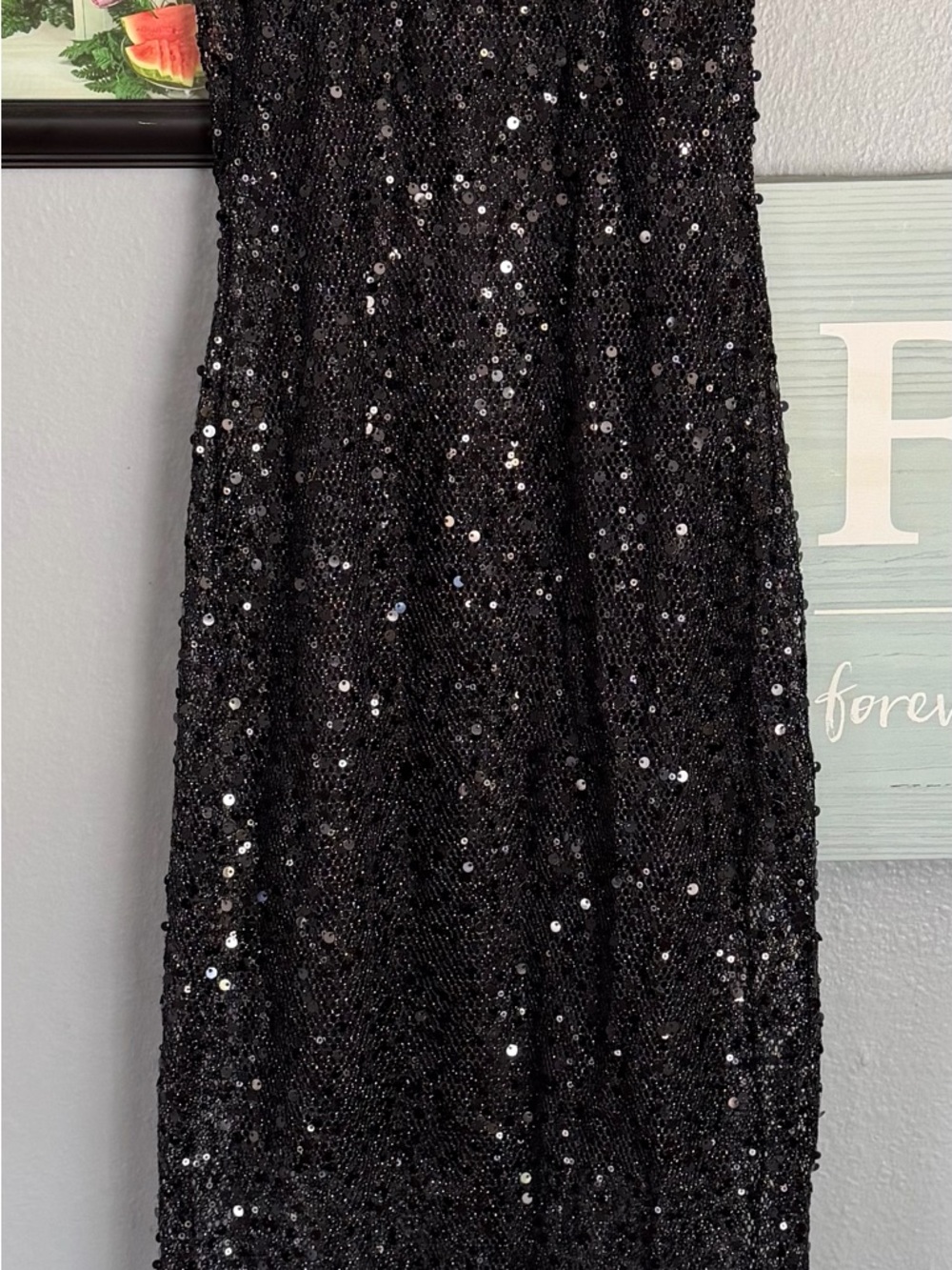 Black Sequin Prom Dress - Elegant Sparkle Evening Gown